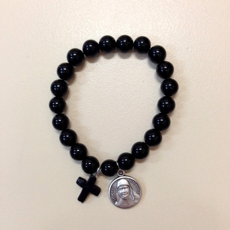 Black Agate Bracelet with St Mary MacKillop Medal - Sisters of Saint ...