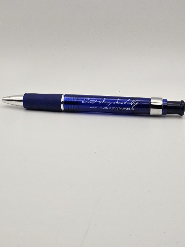 Colored Dark Blue Pen(Black Ink) St Mary MacKillop Signature